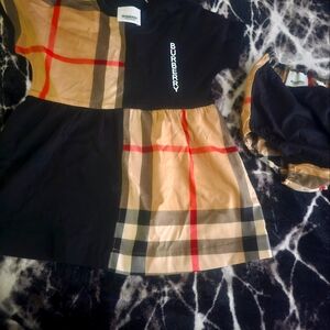 Dress with pants back and brown ,use it only once to make pictures